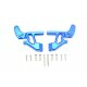 ALUMINUM REAR WING ARMS -12PC SET blue