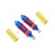 ALUMINUM FRONT/REAR ADJUSTABLE SHOCKS -6PC SET red