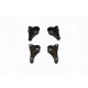 ALLOY FRONT+REAR ROCKER ARM - 4PCS SET black