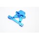 ALLOY REAR BODY POST MOUNT - 1PC blue