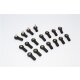 NYLON BALL ENDS WITH BALLS FOR ERV160-18PCS black