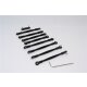 ALLOY COMPLETED TIE ROD - 9PCS black