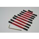 ALLOY COMPLETED TIE ROD - 9PCS red