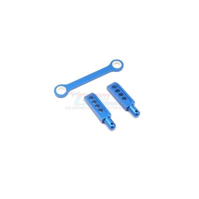 ALLOY REAR BODY POST WITH MOUNT - 3PCS blue