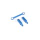 ALLOY REAR BODY POST WITH MOUNT - 3PCS blue