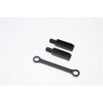 ALLOY REAR BODY POST WITH MOUNT - 3PCS black