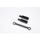 ALLOY REAR BODY POST WITH MOUNT - 3PCS black