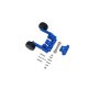 ALUMINUM REAR ADJUSTABLE WHEELIE -12PC SET blue