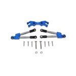 ALUMINUM REAR TIE RODS WITH STABILIZER -13PC SET blue