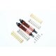 ALUMINUM REAR ADJUSTABLE SHOCKS 102MM -14PC SET orange