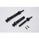 STEEL #45 FRONT/REAR CVD DRIVE SHAFT  - 1PR SET black