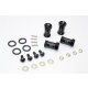ALLOY HEX ADAPTOR(+17MM)-4PCS SET black