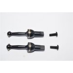 STEEL FRONT/REAR CVD SHAFT (23MM) - 1PR black