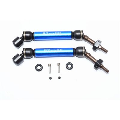 STEEL+ALU REAR CVD DRIVE SFT w. 12MMX6MM WHEEL HEX1PR SET