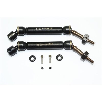 STEEL+ALU REAR CVD DRIVE SFT w. 12MMX6MM WHEEL HEX1PR SET