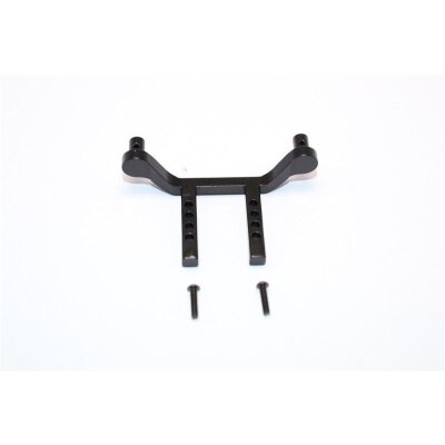 ALUMINIUM FRONT/REAR BODY POST MOUNT  - 1PC SET black