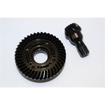 CHROME STEEL REAR SPIRAL BEVEL GEARS - 1SET black