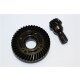 CHROME STEEL REAR SPIRAL BEVEL GEARS - 1SET black
