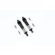 ALUMINUM FRONT/REAR SPRING DAMPERS 59MM -6PC SET black