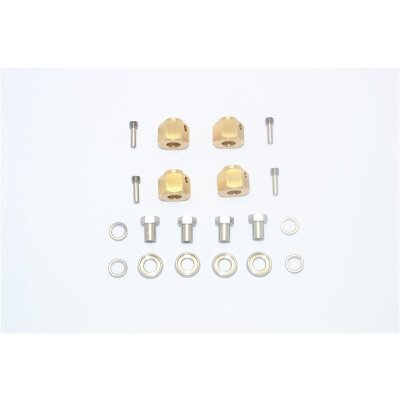 BRASS WHEEL HEX ADAPTERS 9MM -20PC SET