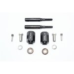 HARDEN STEEL EXTENDED LENGTH F/R STUB AXLE+17MM HEX -12PCS