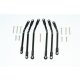 ALUMINIUM ADJUSTABLE SUSPENSION LINKS -17PC SET black
