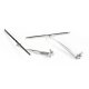 SCALE ACCESSORIES: WIPER FOR TRX-4 DEFENDER -2PC SET silver