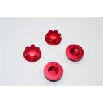 ALUMINIUM WHEEL LOCKER - 4PCS red