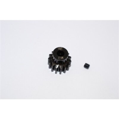 STEEL MOTOR GEAR (15T) - 1PC black