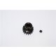 STEEL MOTOR GEAR (15T) - 1PC black
