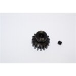 STEEL MOTOR GEAR (16T) - 1PC black