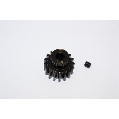 STEEL MOTOR GEAR (17T) - 1PC black