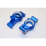 ALUMINUM REAR KNUCKLE ARMS WITH COLLARS 2PC SET blue