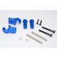 ALUMINIUM REAR ADJUSTABLE SHOCK MOUNT - 1SET blue