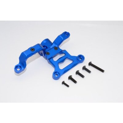 ALUMINIUM STEERING BELLCRANK SUPPORT  - 1SET blue