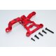 ALUMINIUM STEERING BELLCRANK SUPPORT  - 1SET red