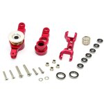 ALUMINIUM STEERING ASSEMBLY - 1SET red
