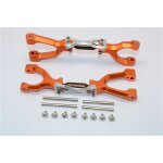 SprSteel + ALU SUPPORTING MOUNT w. ft / rr UPPER ARMS SET