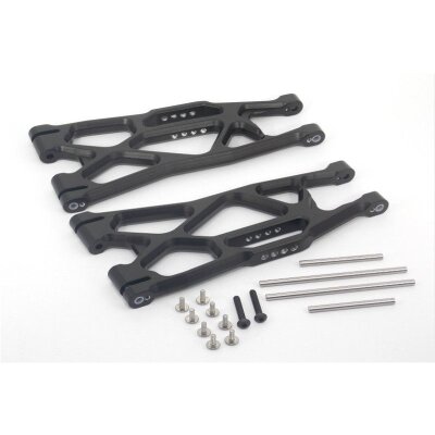 ALUMINIUM FRONT / REAR LOWER ARMS -1PR black