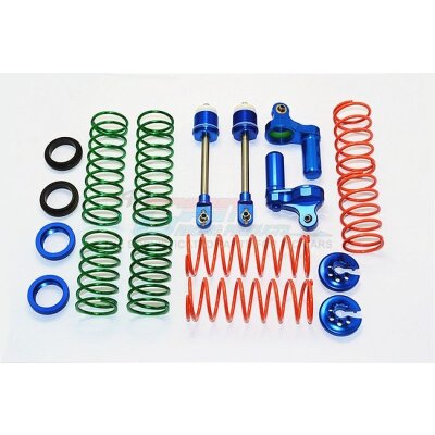 ALUMINIUM FRONT/REAR L-SHAPE DAMPER COMPONENTS - 1SET blue