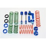 ALUMINIUM FRONT/REAR L-SHAPE DAMPER COMPONENTS - 1SET blue