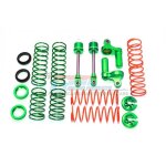 ALUMINIUM FRONT/REAR L-SHAPE DAMPER COMPONENTS - 1SET green