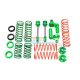 ALUMINIUM FRONT/REAR L-SHAPE DAMPER COMPONENTS - 1SET green