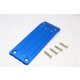 ALUMINIUM REAR SKID PLATE - 1PC SET blue
