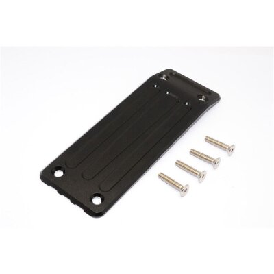 ALUMINIUM REAR SKID PLATE - 1PC SET black