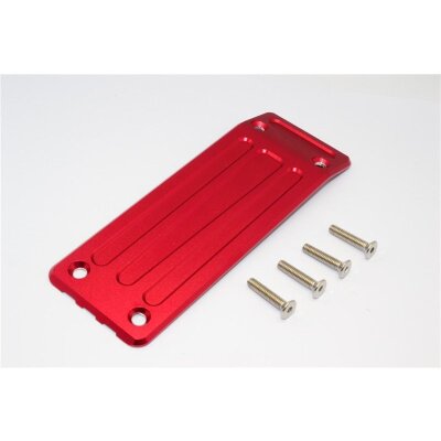 ALUMINIUM REAR SKID PLATE - 1PC SET red