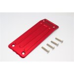 ALUMINIUM REAR SKID PLATE - 1PC SET red