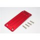 ALUMINIUM REAR SKID PLATE - 1PC SET red