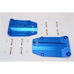 ALUMINIUM CENTRE SKID PLATE - 2PCS SET blue