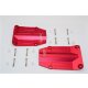 ALUMINIUM CENTRE SKID PLATE - 2PCS SET red